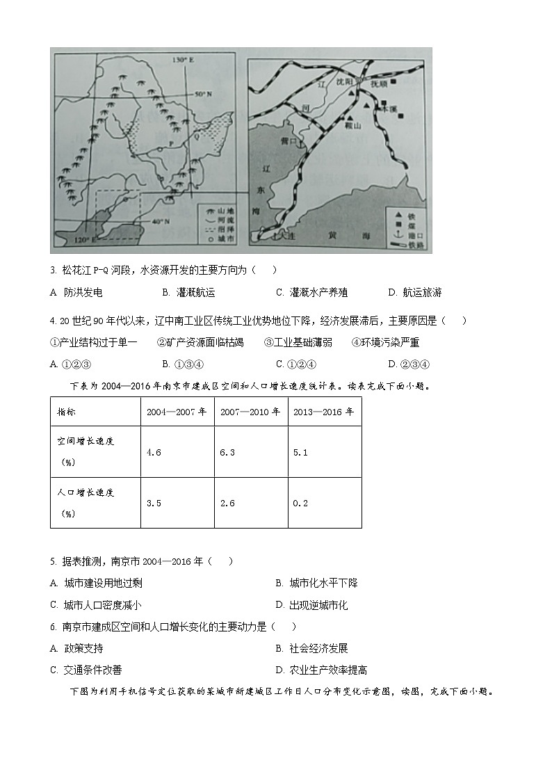 2023浙江省A9协作体高二下学期期中联考试题地理含解析02