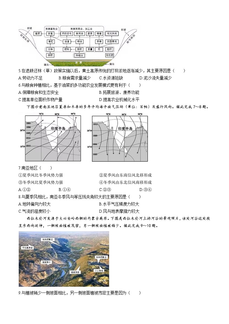 2023届广东省深圳市高三二模地理试题及答案第2页