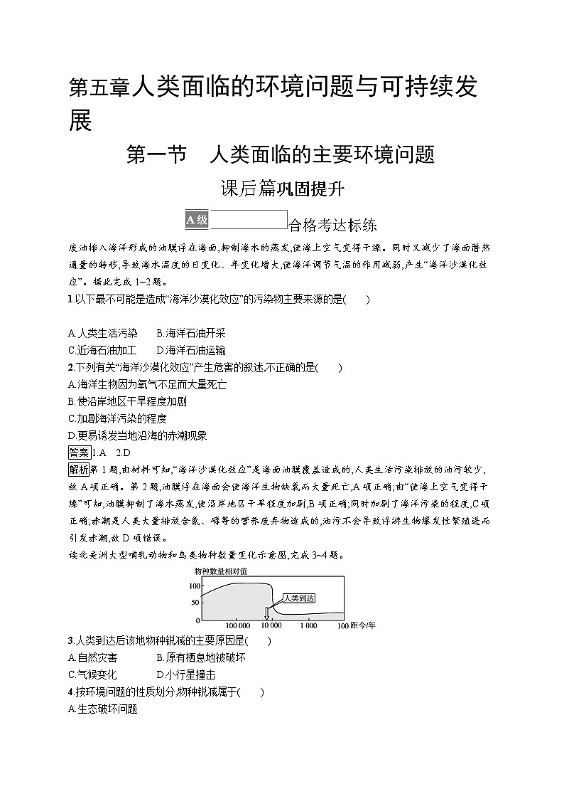 第五章　第一节　人类面临的主要环境问题01