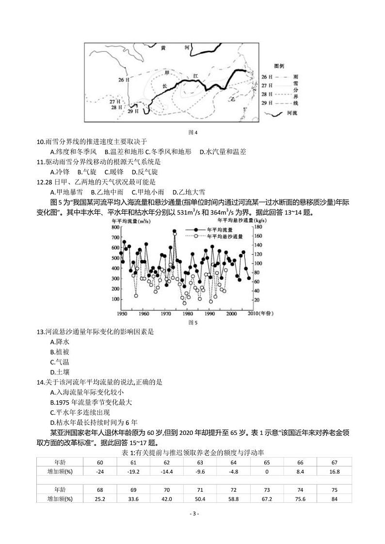 2022-2023学年江苏省百校联考高三上学期第一次考试 地理（PDF版）第3页