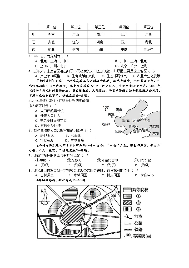 广东省肇庆市封开县广信中学等几校2022-2023学年高一下学期期中联考地理试题02