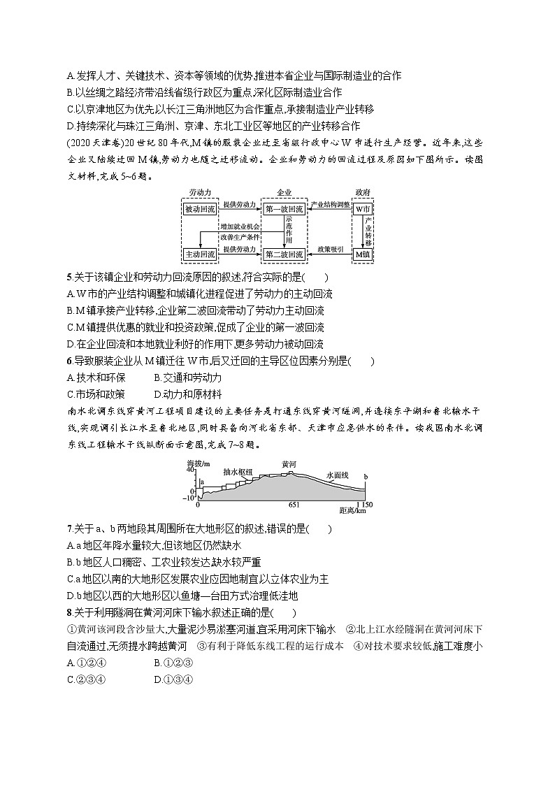 第三章　区域协调 第三章测评第2页
