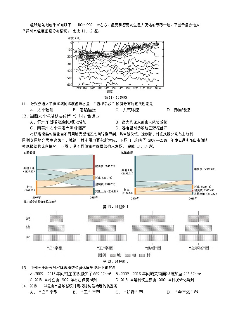 浙江省91高中联盟2022-2023学年高二地理下学期期中联考试题（Word版附解析）03