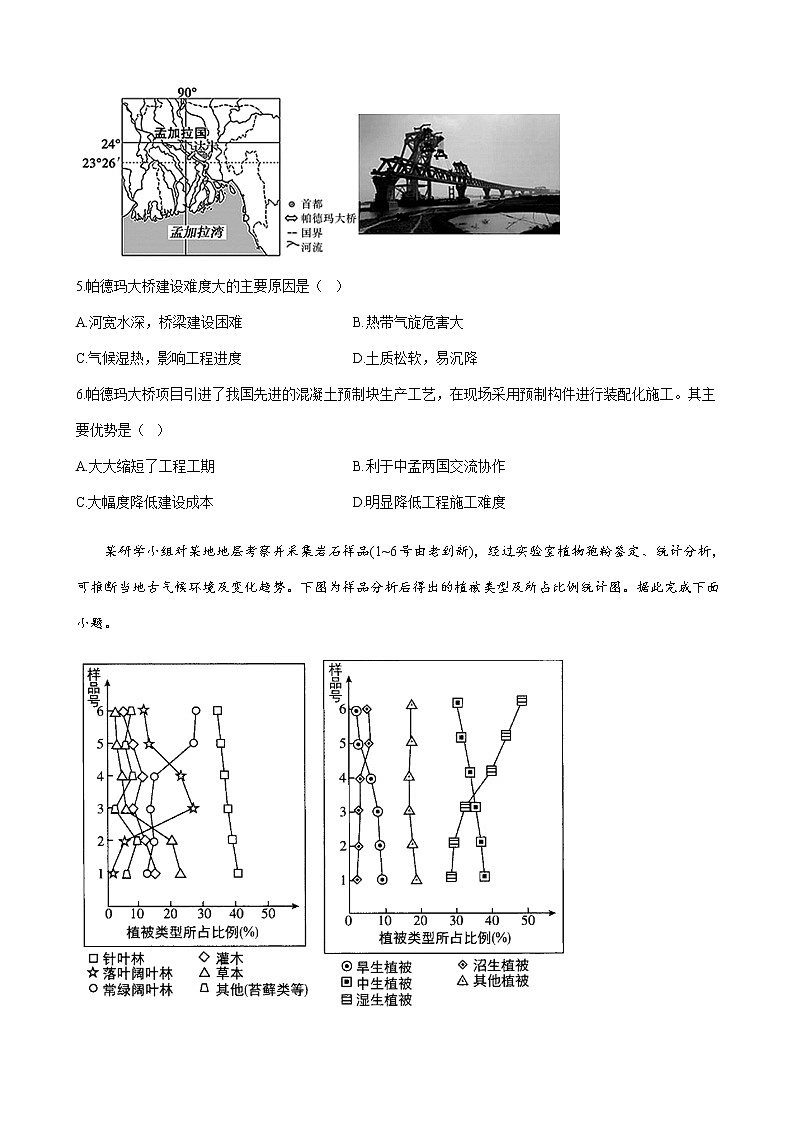 2023届高考地理考点剖析精创卷七自然环境对人类活动的影响单元检测（人教版）含答案第3页