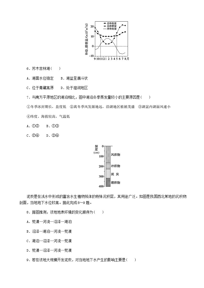 2023届新教材高考地理复习特训卷第一版块自然地理单元定时检测五地球上的水(人教版)含答案第3页