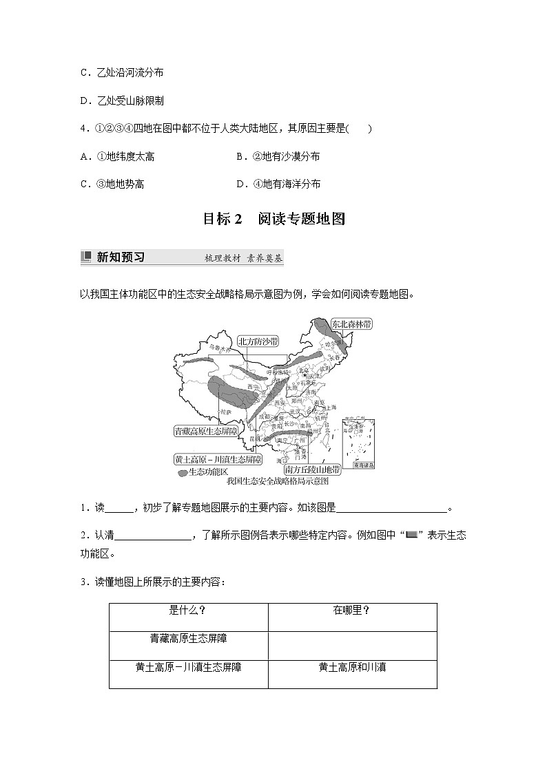 第一单元　单元活动　学用专题地图 学案（含答案）第3页