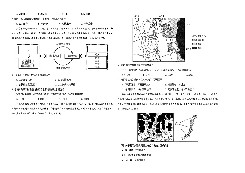 2023年高考考前押题密卷-地理（广东卷）（考试版）A302