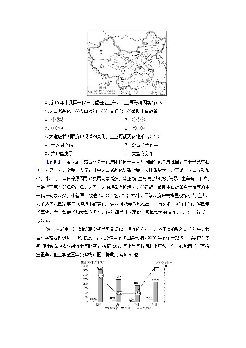 （新高考适用）2023版高考地理二轮总复习 第1部分 专题突破篇 专题6 人口与城市第2页