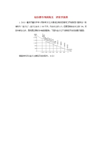 2023新教材高考地理二轮专题复习 综合题专项训练五 评价开放类