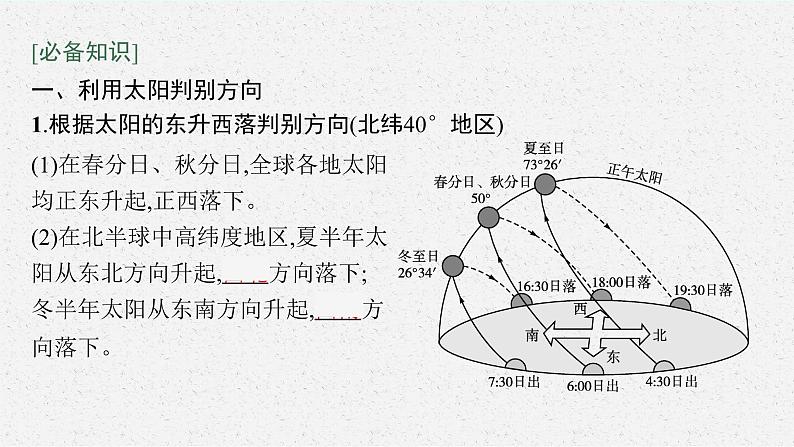 第一单元　从宇宙看地球 单元活动　判别地理方向课件PPT05