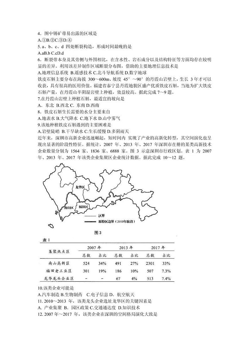 2021届山东省青岛市高三下学期5月统一模拟检测（二模）地理试题 PDF版02