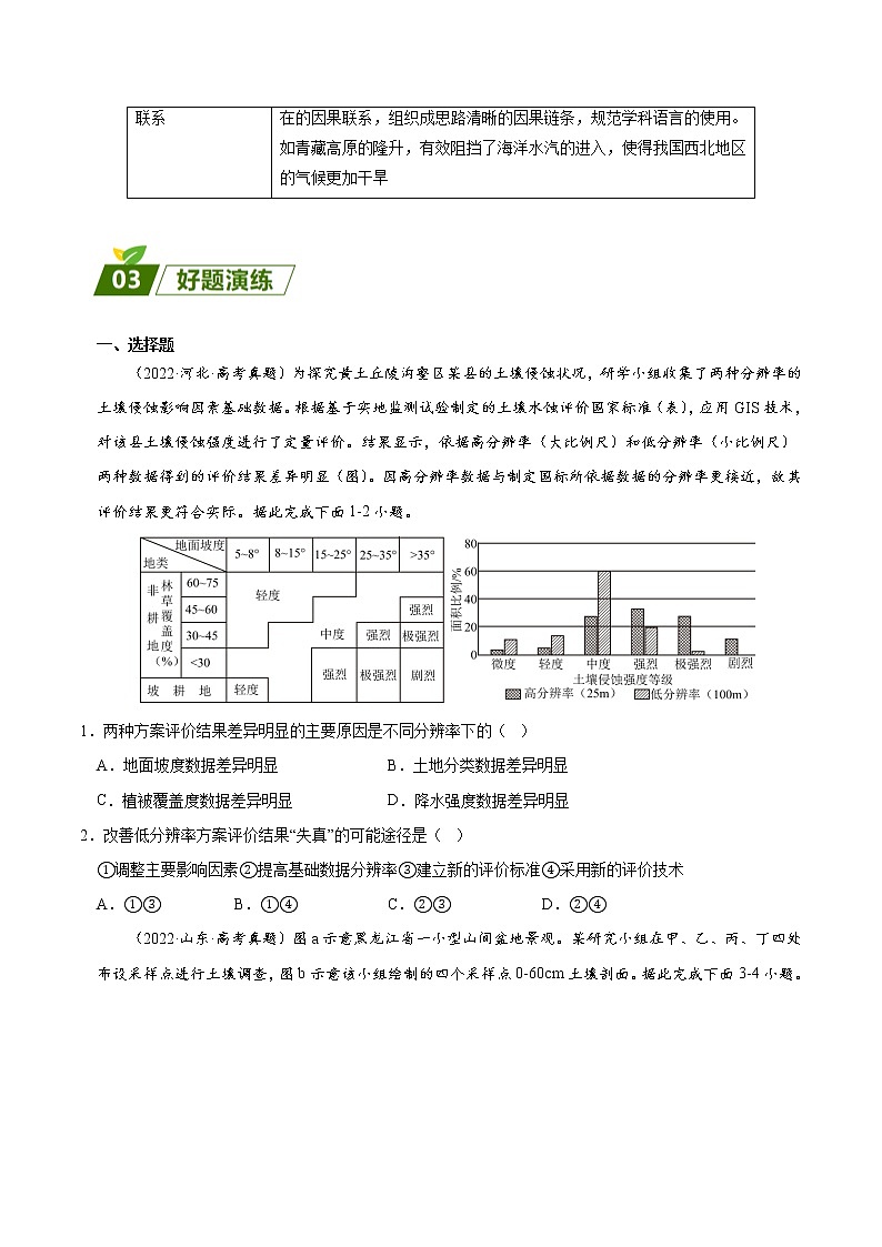 查补易混易错点08 自然地理环境的整体性原理-【查漏补缺】2023年高考地理三轮冲刺过关（全国通用） 试卷03