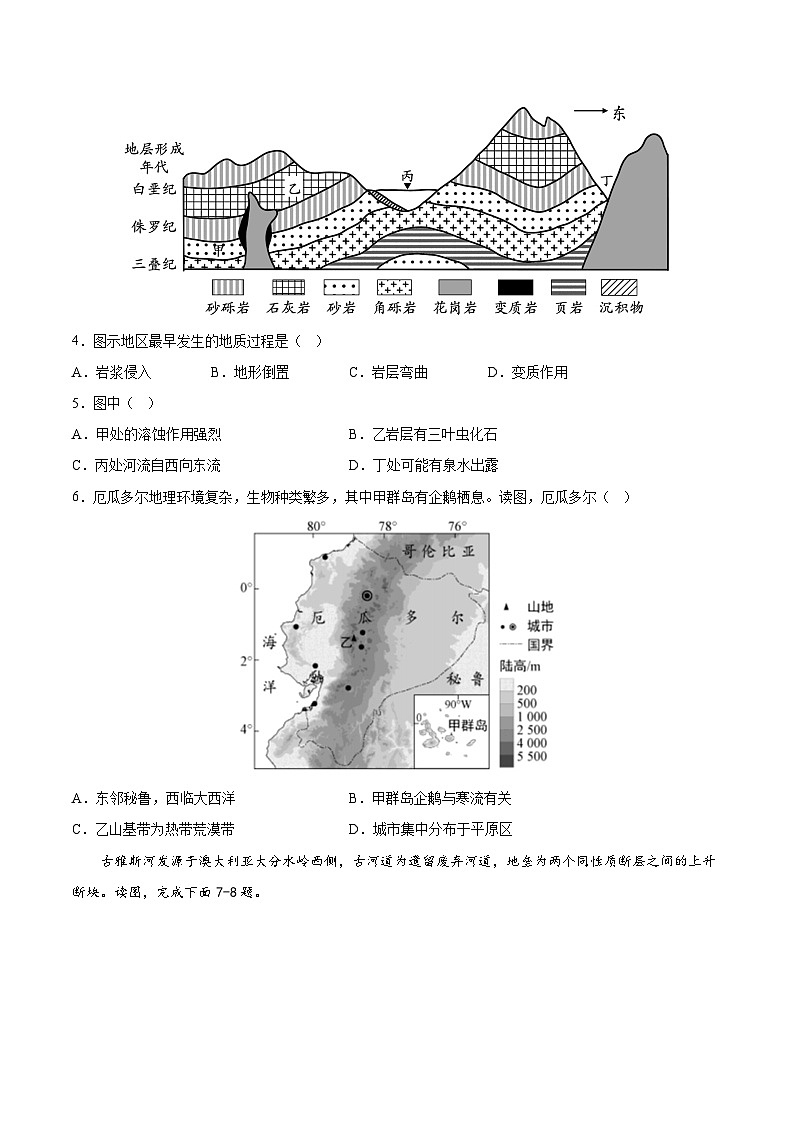 必刷卷01——【高考三轮冲刺】2023年高考地理考前20天冲刺必刷卷（北京专用）（原卷版+解析版）03