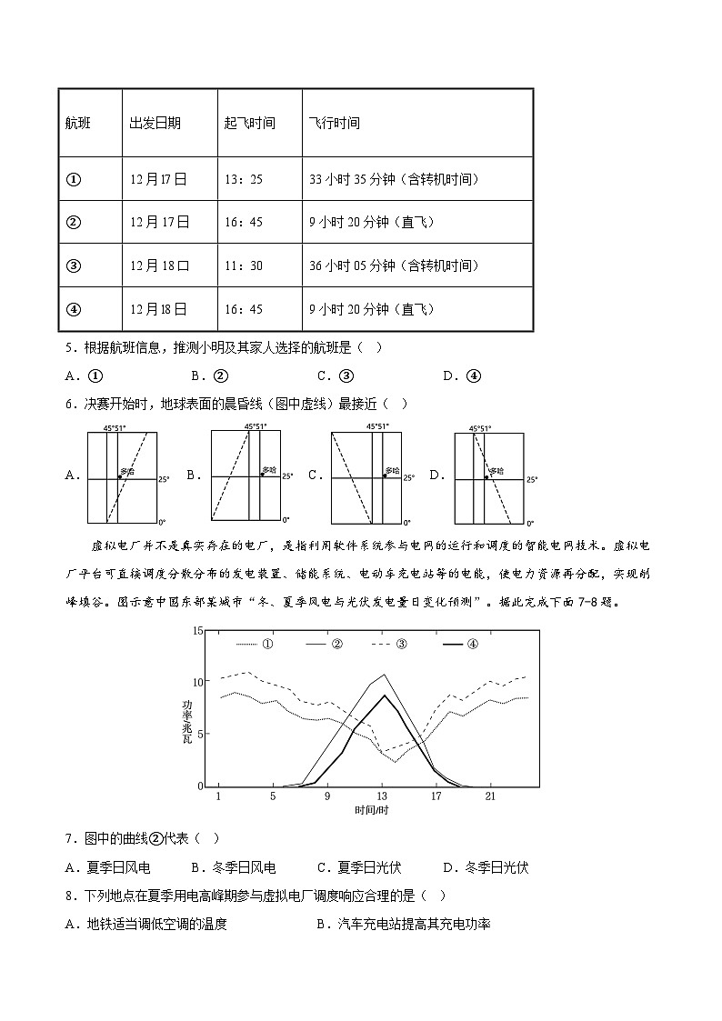 必刷卷01——【高考三轮冲刺】2023年高考地理考前20天冲刺必刷卷（广东专用）（原卷版+解析版）03