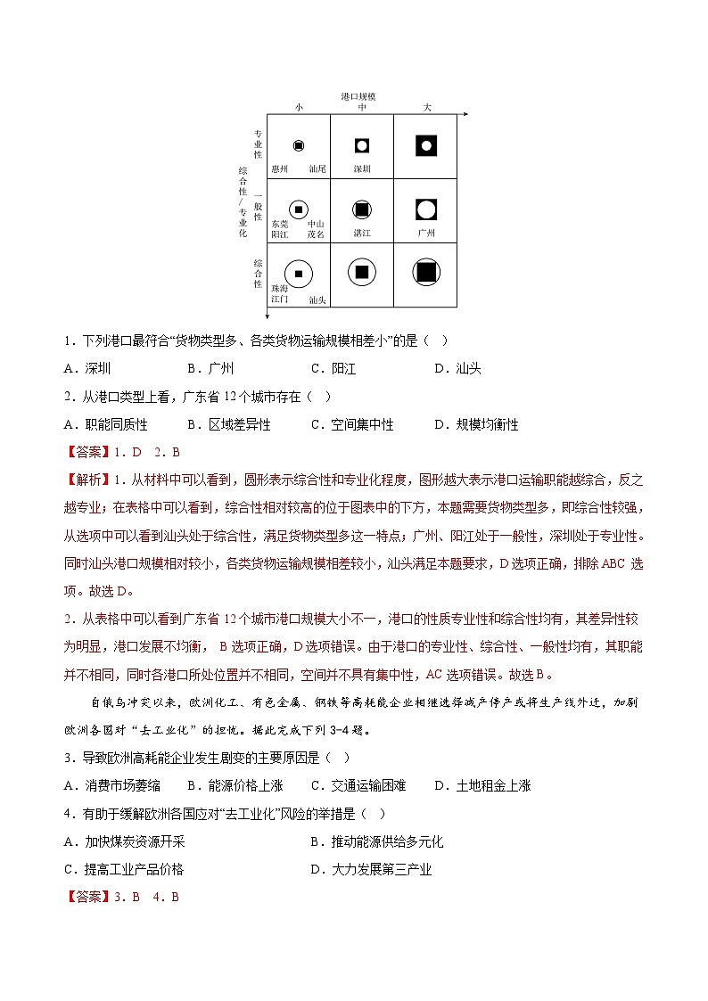 必刷卷02——【高考三轮冲刺】2023年高考地理考前20天冲刺必刷卷（广东专用）（解析版）第2页