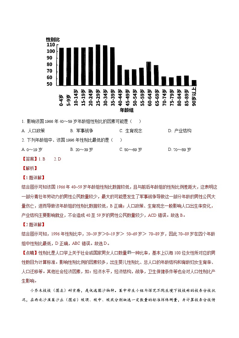 必刷卷05——【高考三轮冲刺】2023年高考地理考前20天冲刺必刷卷（福建专用）（解析版）第2页