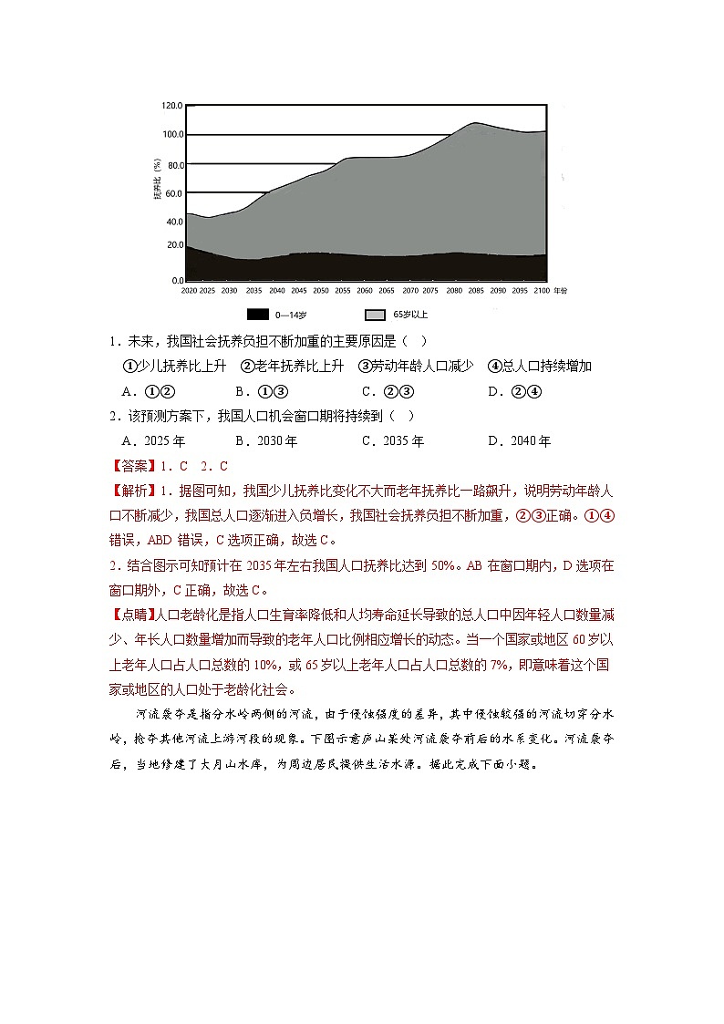 必刷卷01——【高考三轮冲刺】2023年高考地理考前20天冲刺必刷卷（重庆专用）（原卷版+解析版）02