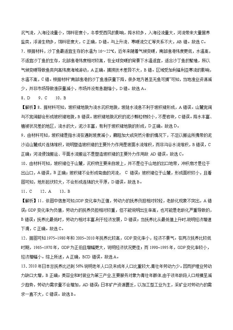 2023年高考押题预测卷03（山东卷）-地理（全解全析）02