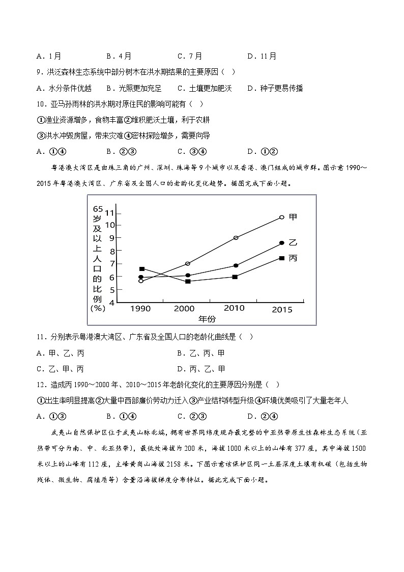 地理-2023年高考押题预测卷01（广东卷）（考试版）03