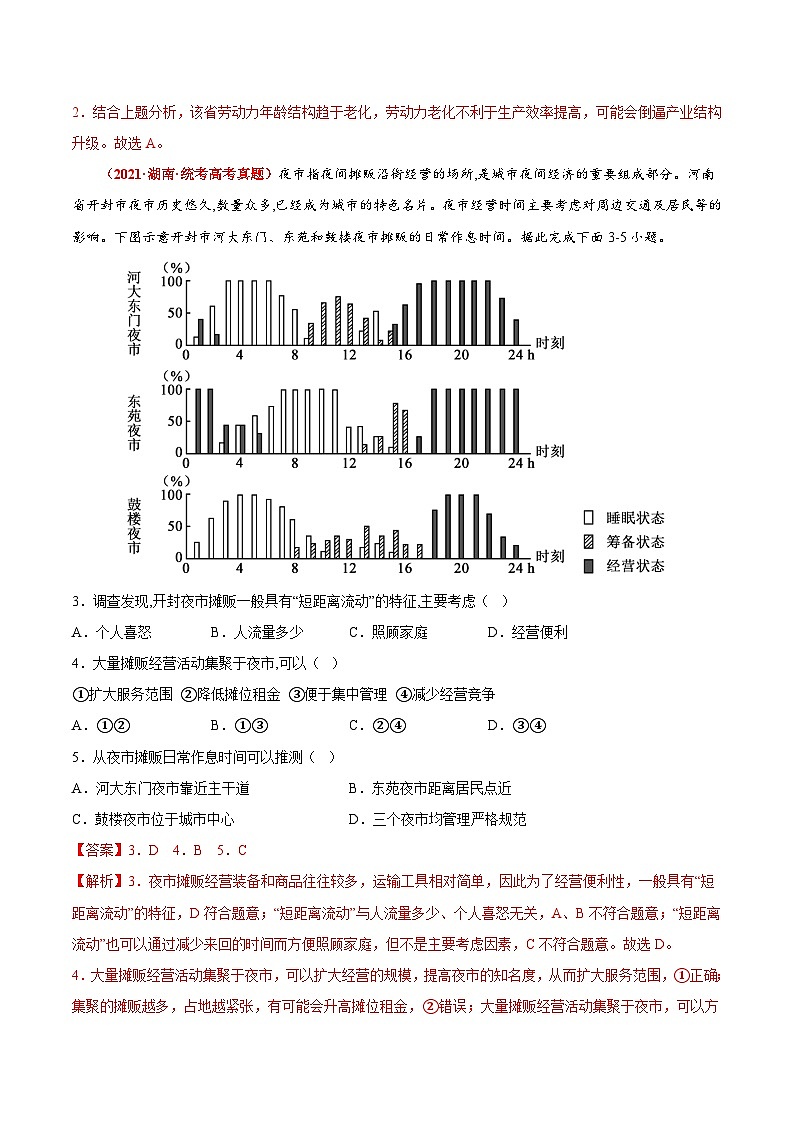 真题重组卷01——2023年高考地理真题汇编重组卷（湖南高考专用）02