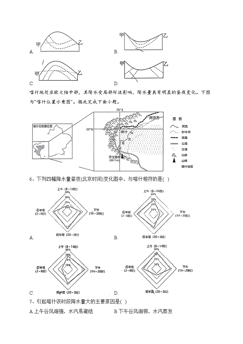 江苏省新高考2023届高三下学期第五次大联考地理试卷（含答案）02
