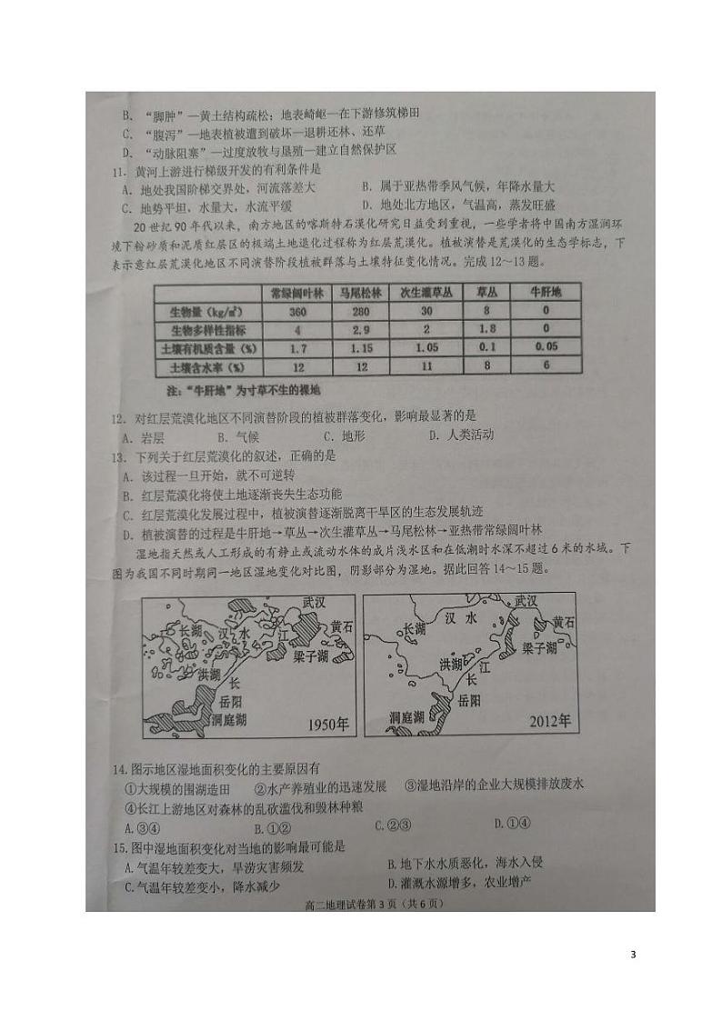 2020-2021学年江苏省连云港市赣榆区高二下学期期中考试地理试题 PDF版03