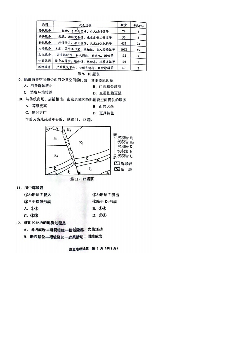 2023届浙江省诸暨市高三5月适应性考试地理试题03