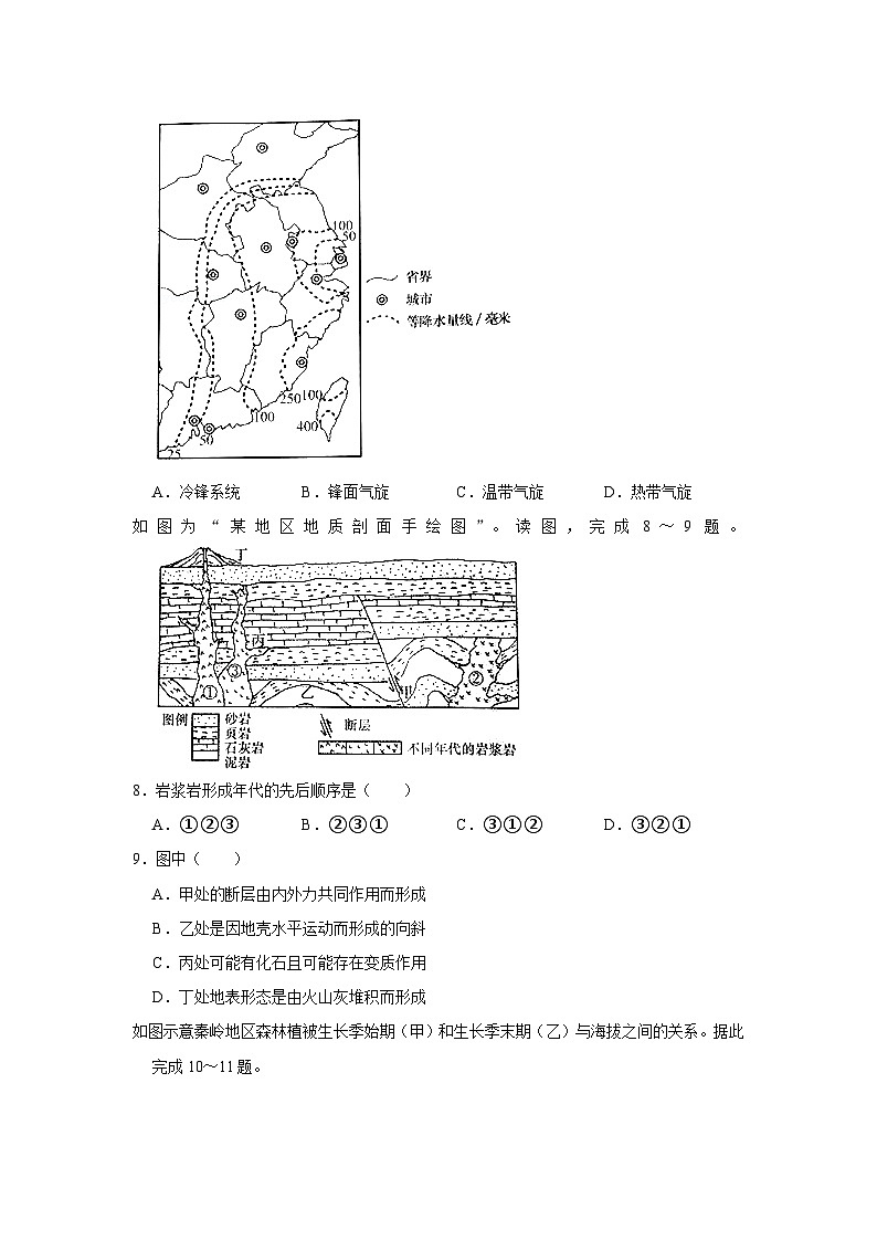 2021年北京市平谷区高考地理一模试卷03