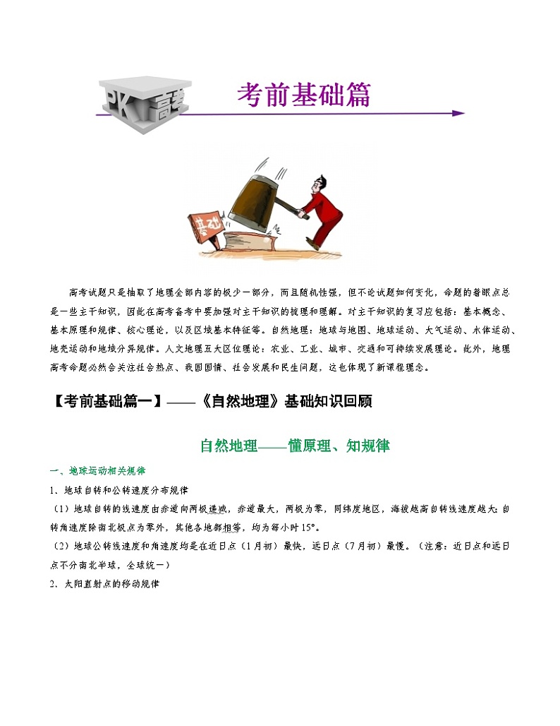2023年高考地理考前最后一课-02考前基础篇第2页