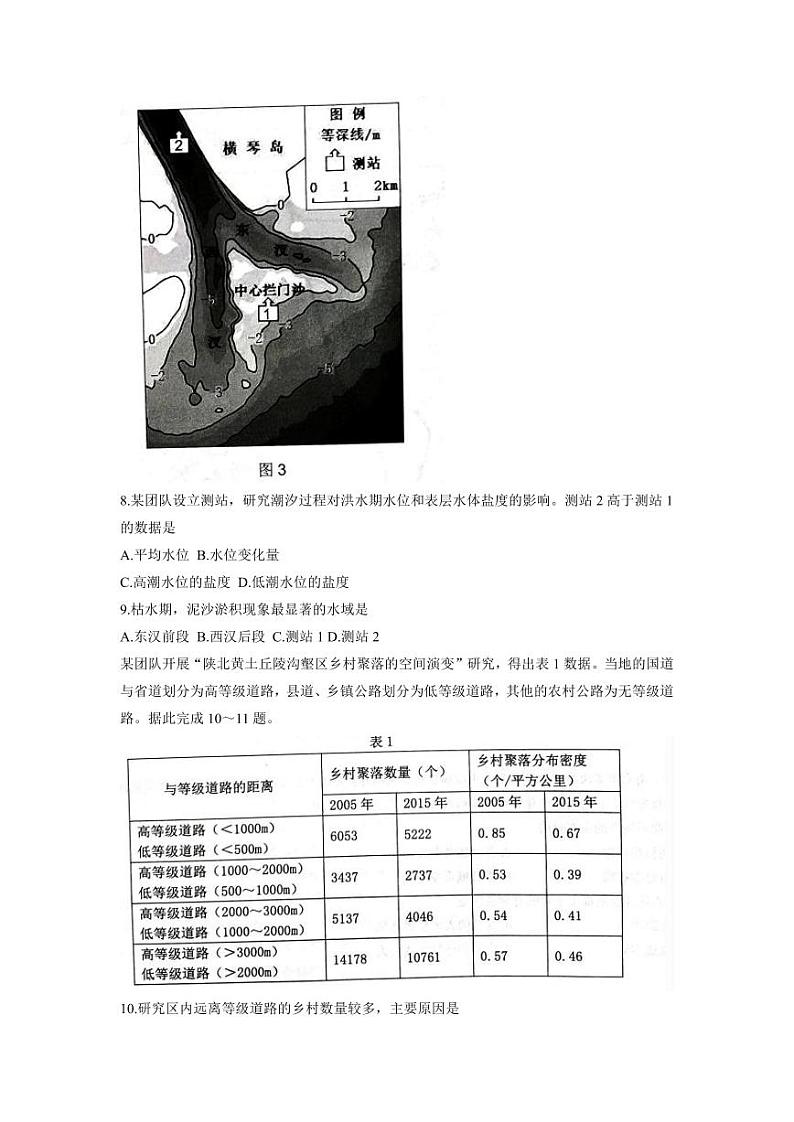 山东中学联盟2023年高考考前热身押题 地理03