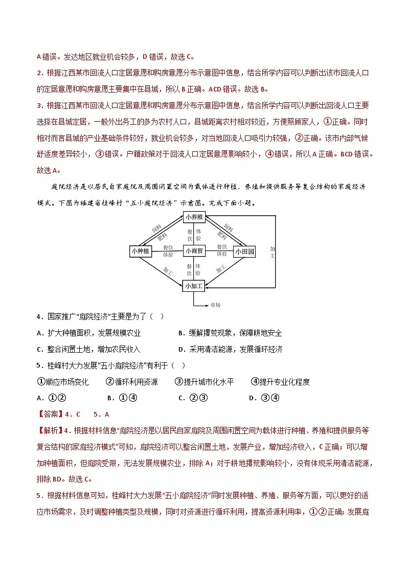 押题卷01-2023年冲刺高考地理考前押题金榜卷（全国乙卷）（解析版）02