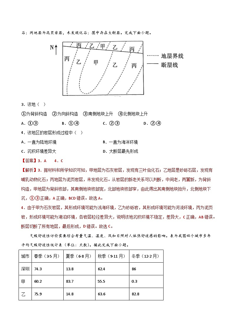 押题卷02-2023年冲刺高考地理考前押题金榜卷（北京专用）（解析版）第2页