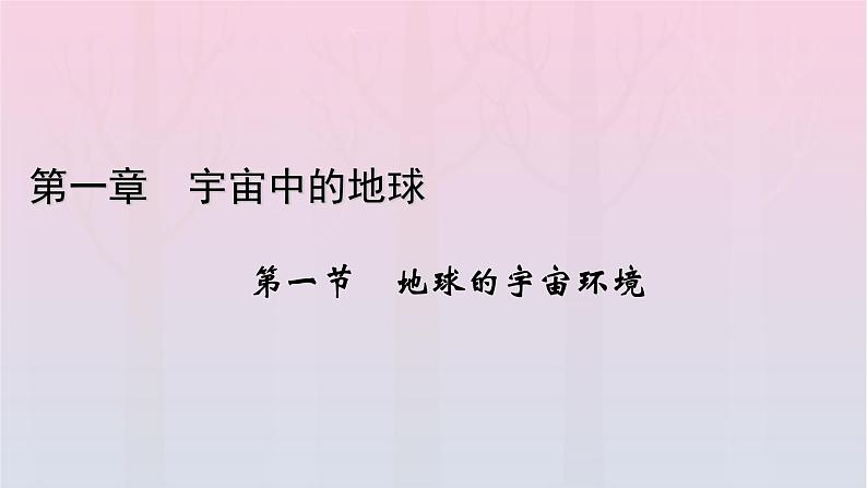 新教材2023年高中地理新人教版必修第一册第1章宇宙中的地球第1节地球的宇宙环境（课件+课时作业）01