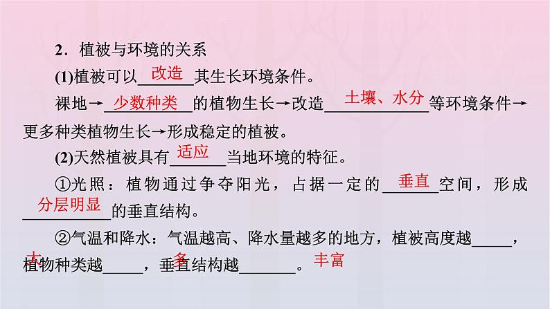 新教材2023年高中地理第5章植被与土壤第1节植被课件新人教版必修第一册第7页