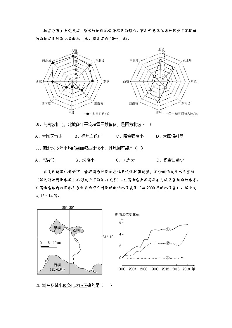 2023年高考地理考前信息必刷卷（二）（福建卷）含答案第3页