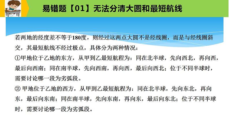 新高考地理三轮冲刺易错题精品课件易错点01+地球与地图 (含详解)第3页