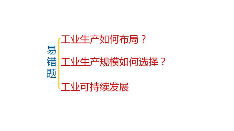 新高考地理三轮冲刺易错题精品课件易错点10+工业生产与工业发展 (含详解)第2页