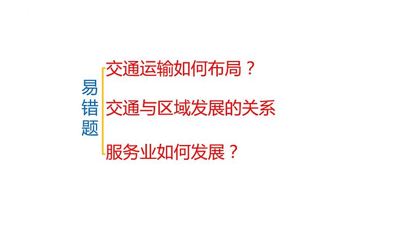 新高考地理三轮冲刺易错题精品课件易错点11+服务业与区域发展 (含详解)第2页