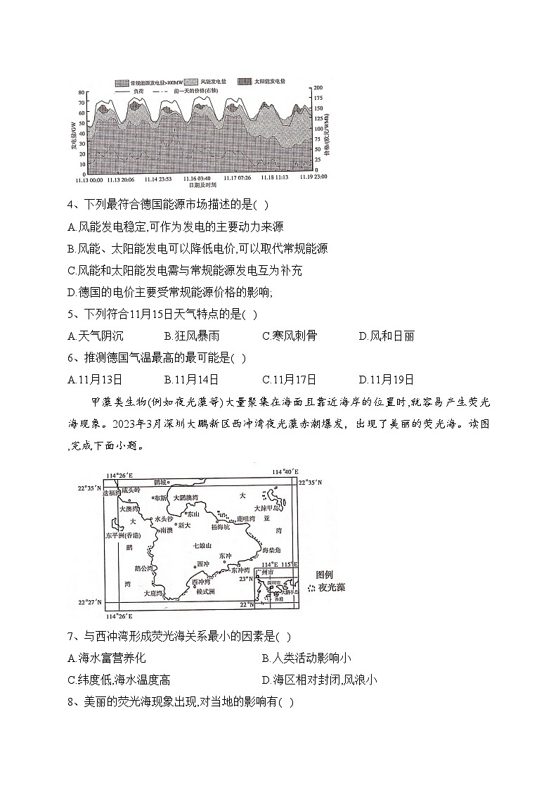 湖南省部分名校2023届高三下学期5月冲刺压轴大联考地理试卷（含答案）第2页