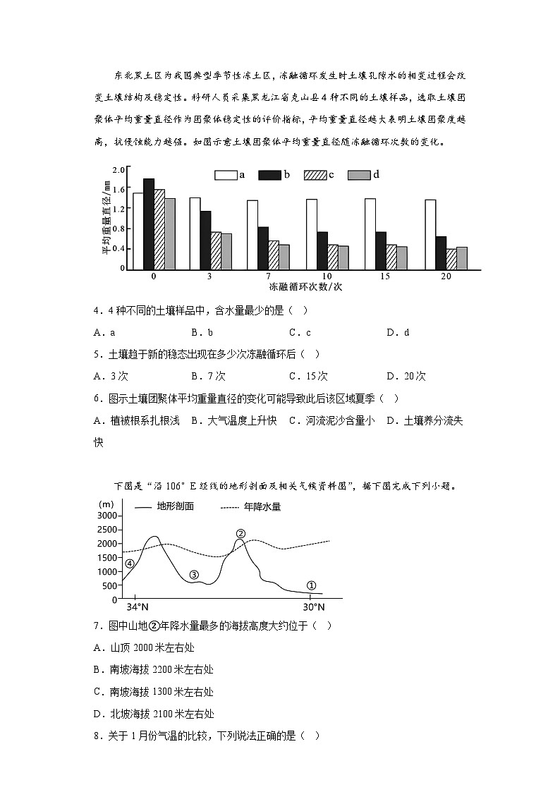 江苏省海安高级中学2022-2023学年高三下学期模拟考试地理试题（含解析）第2页