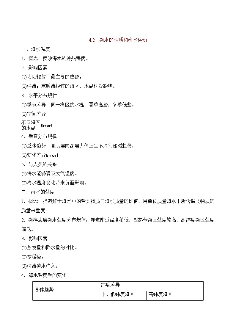 专题04地球上的水——2023年浙江省高中地理学业水平考试专项精讲精练（解析版）第3页