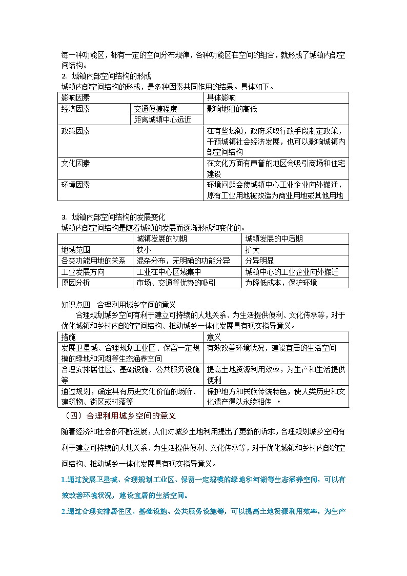 （人教版2019必修二）第二单元  乡村与城镇——2023年高中地理学业水平考试专项精讲+测试03