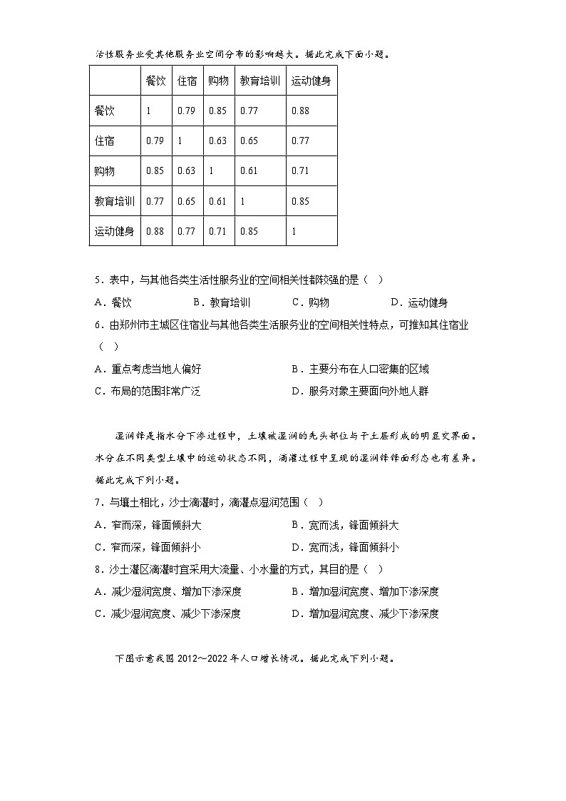 山东省泰安市肥城市2022-2023学年高三学业仿真模拟地理试题（三）（含解析）02
