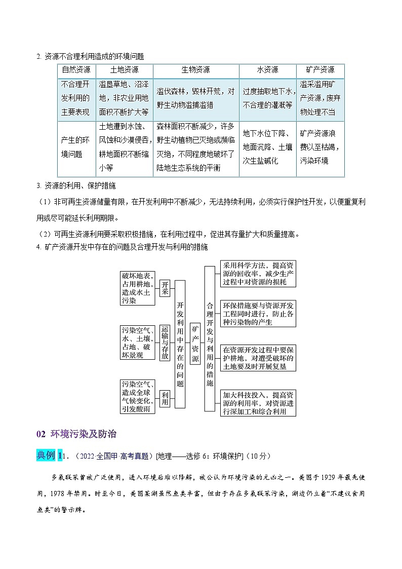 押全国卷44题 环境保护-备战高考地理临考题号押题（全国卷）03