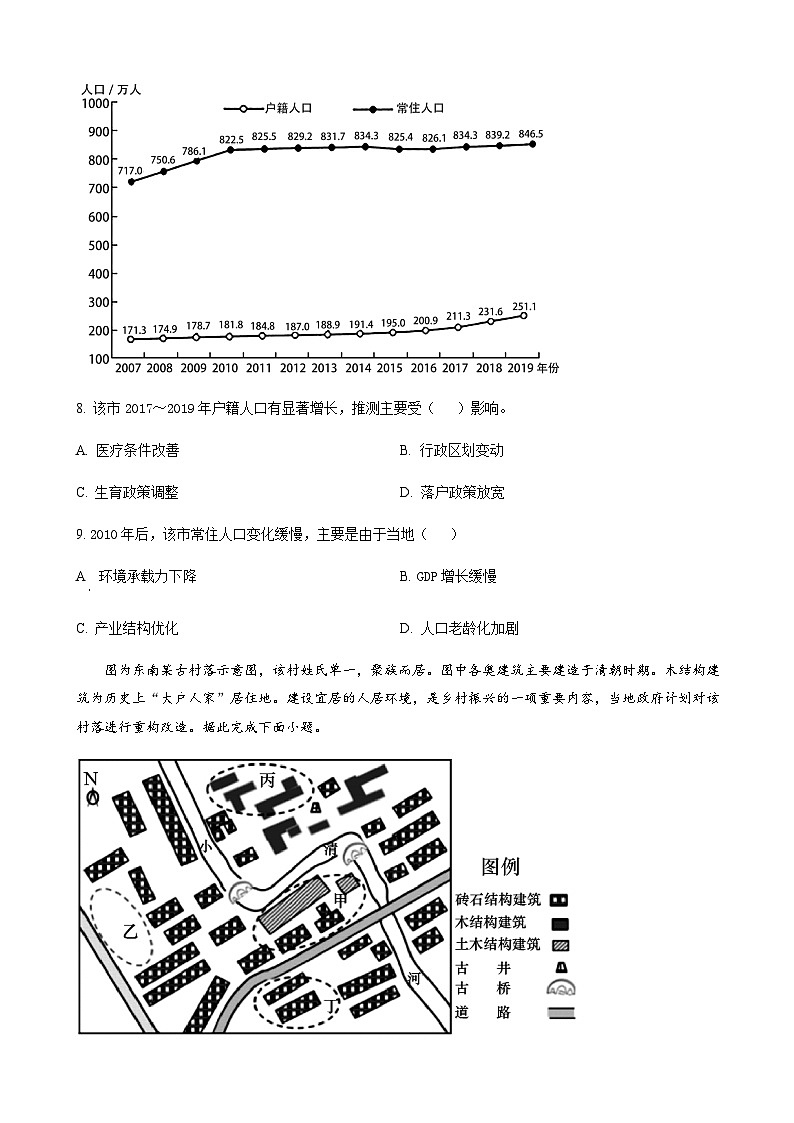 2022-2023学年湖北省部分高中联考协作体高一下学期期中地理试题含答案第3页