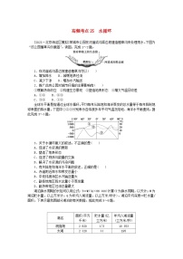 2024版新教材高考地理复习特训卷高频考点25水循环