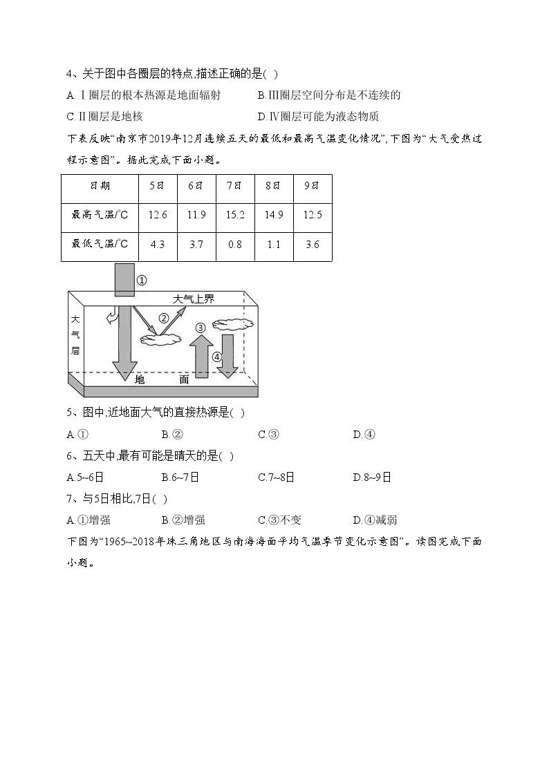 泗阳县实验高级中学2022-2023学年高一下学期第一次质量调研地理试卷(含答案)02