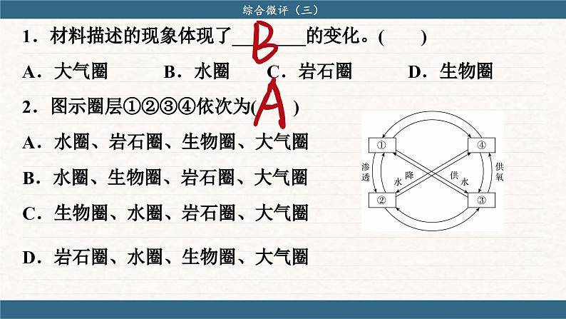 人教版地理必修一 第三章 地球上的水（综合测评课件PPT）05