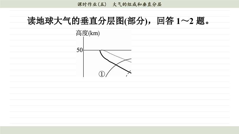 2.1 大气的组成和垂直分层（同步练习课件）第3页