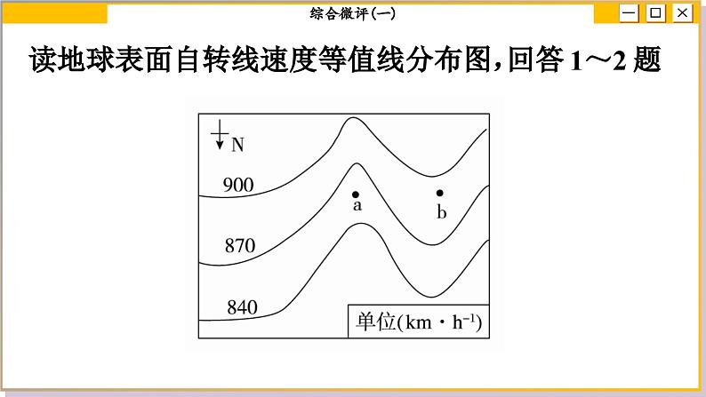 人教版地理选修1 第一章 地球的运动（综合测评课件PPT）第3页